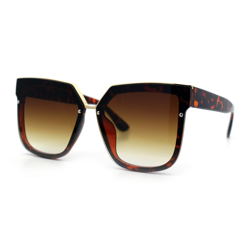 Womens Designer Squared Butterfly Chic Sunglasses