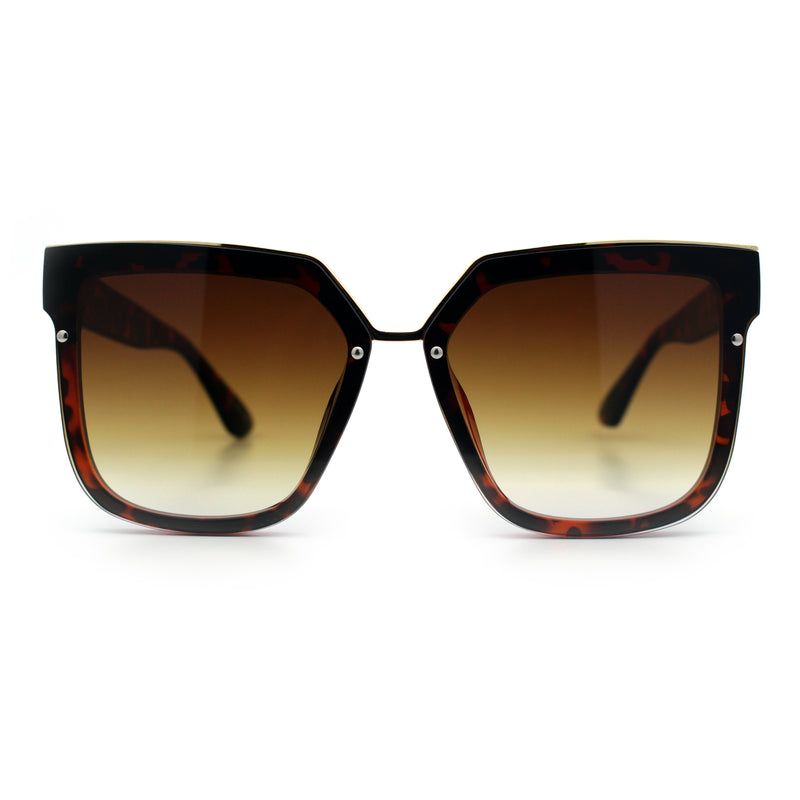 Womens Designer Squared Butterfly Chic Sunglasses