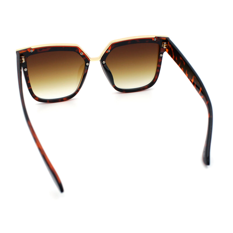 Womens Designer Squared Butterfly Chic Sunglasses
