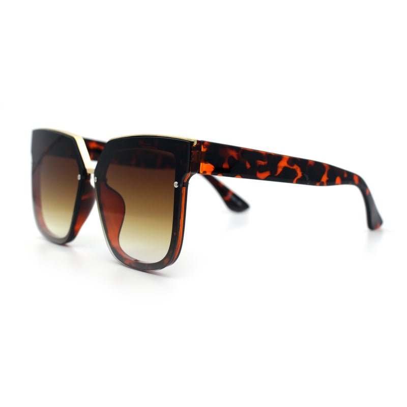 Womens Designer Squared Butterfly Chic Sunglasses