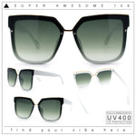 Womens Designer Squared Butterfly Chic Sunglasses
