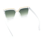 Womens Designer Squared Butterfly Chic Sunglasses