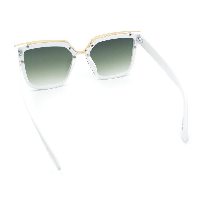 Womens Designer Squared Butterfly Chic Sunglasses