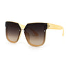 Womens Designer Squared Butterfly Chic Sunglasses