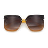 Womens Designer Squared Butterfly Chic Sunglasses