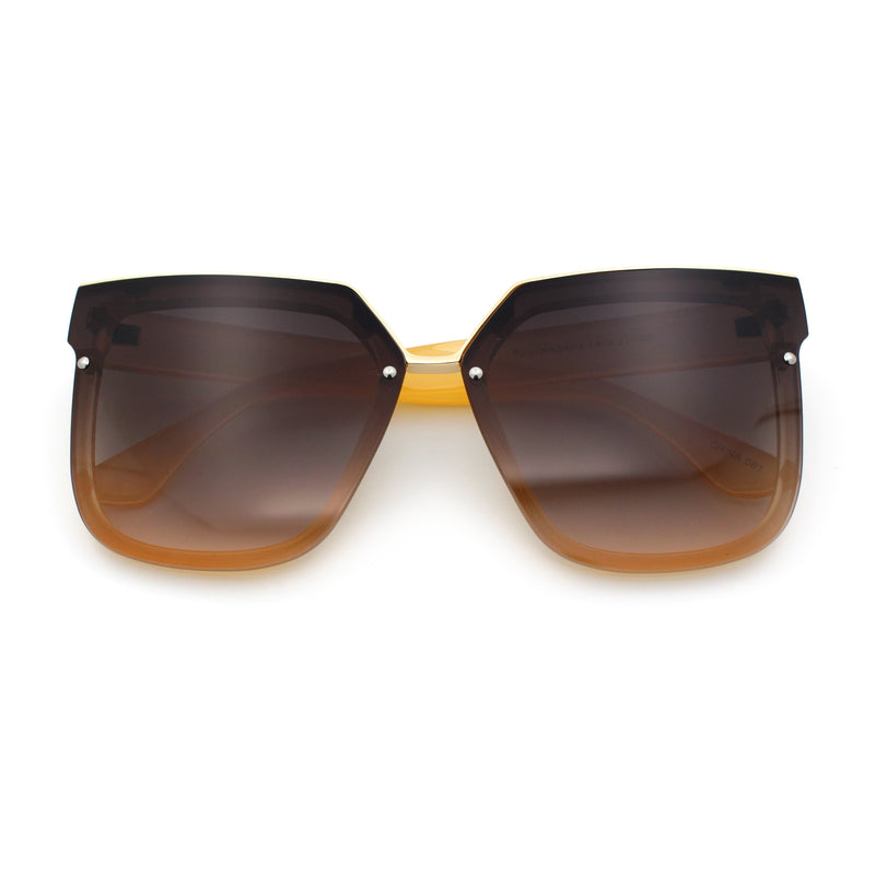Womens Designer Squared Butterfly Chic Sunglasses