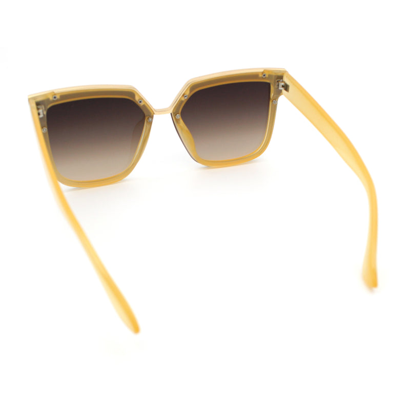 Womens Designer Squared Butterfly Chic Sunglasses