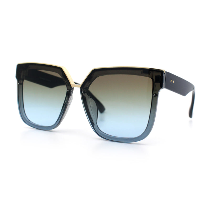 Womens Designer Squared Butterfly Chic Sunglasses