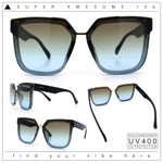 Womens Designer Squared Butterfly Chic Sunglasses