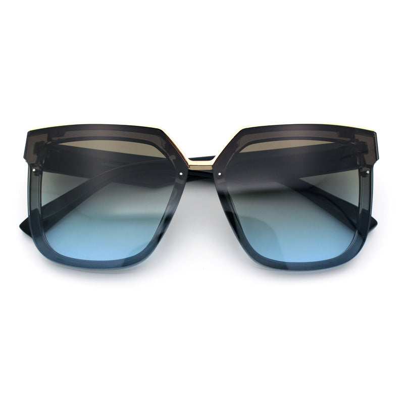 Womens Designer Squared Butterfly Chic Sunglasses