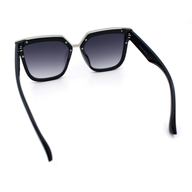 Womens Designer Squared Butterfly Chic Sunglasses