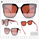 Womens Designer Squared Butterfly Chic Sunglasses