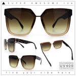 Womens Designer Squared Butterfly Chic Sunglasses