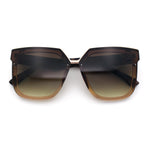 Womens Designer Squared Butterfly Chic Sunglasses