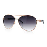 Womens Jewel Chain Arm Retro Tear Drop Pilots Sunglasses