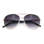 Womens Jewel Chain Arm Retro Tear Drop Pilots Sunglasses
