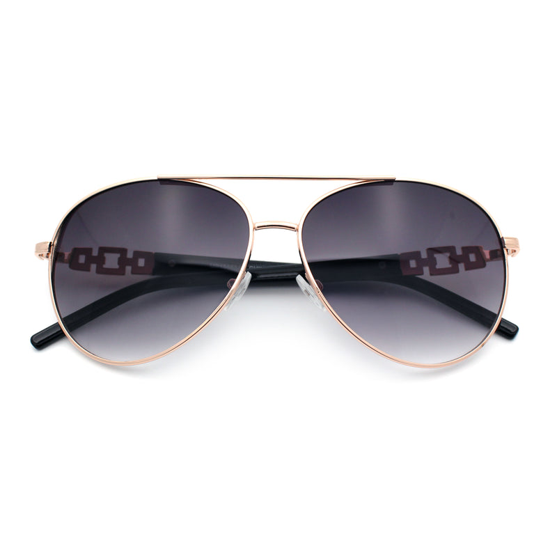 Womens Jewel Chain Arm Retro Tear Drop Pilots Sunglasses
