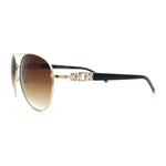 Womens Jewel Chain Arm Retro Tear Drop Pilots Sunglasses