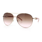 Womens Jewel Chain Arm Retro Tear Drop Pilots Sunglasses