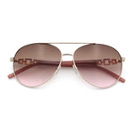 Womens Jewel Chain Arm Retro Tear Drop Pilots Sunglasses