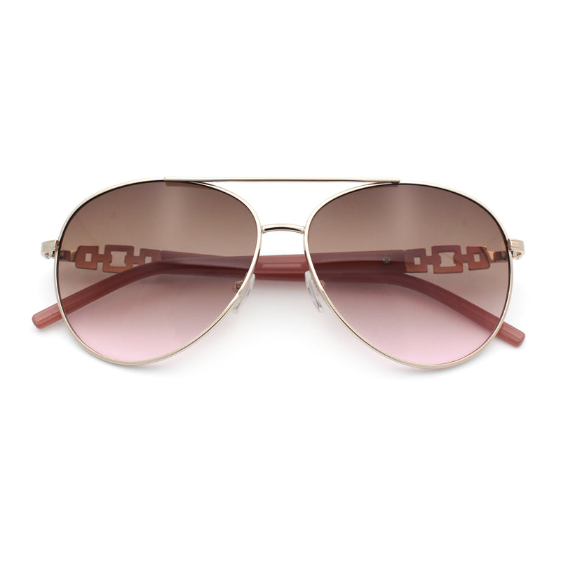 Womens Jewel Chain Arm Retro Tear Drop Pilots Sunglasses