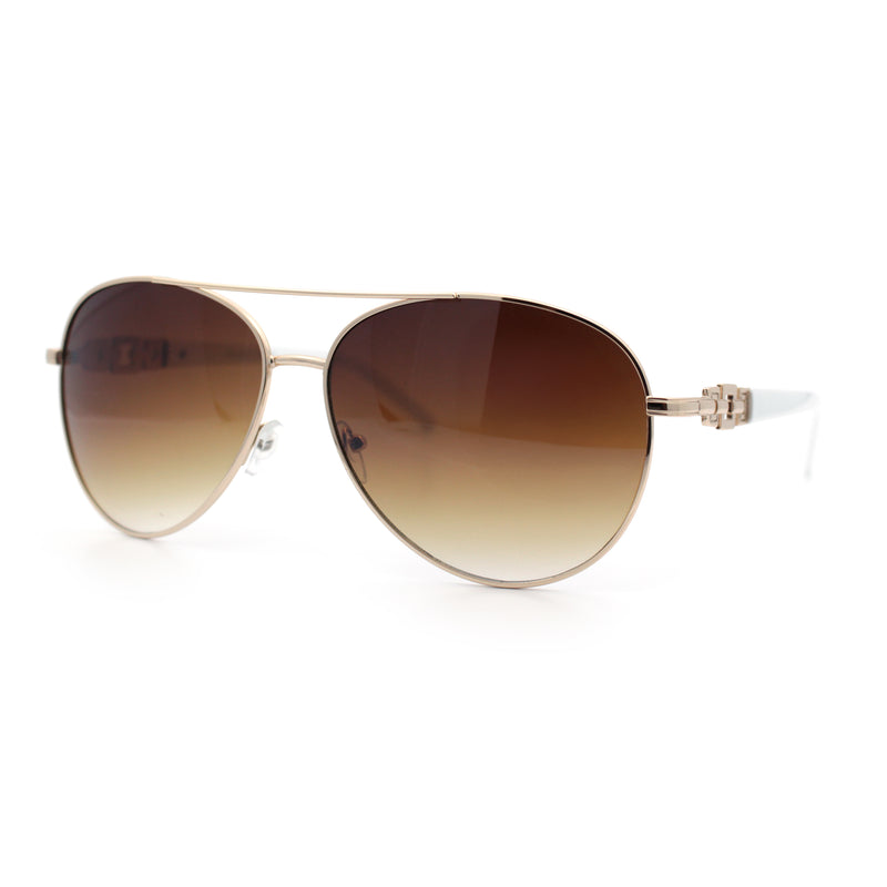 Womens Jewel Chain Arm Retro Tear Drop Pilots Sunglasses
