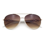 Womens Jewel Chain Arm Retro Tear Drop Pilots Sunglasses