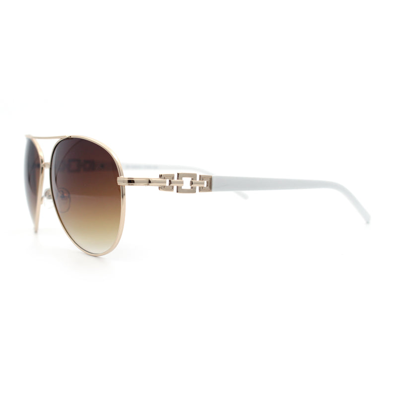 Womens Jewel Chain Arm Retro Tear Drop Pilots Sunglasses