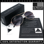Womens Jewel Chain Arm Retro Tear Drop Pilots Sunglasses
