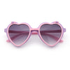 Girls Kids Size Pop Color Flip Up Heart Shape Plastic Sunglasses