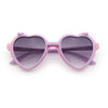 Girls Kids Size Pop Color Flip Up Heart Shape Plastic Sunglasses