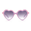 Girls Kids Size Pop Color Flip Up Heart Shape Plastic Sunglasses