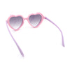 Girls Kids Size Pop Color Flip Up Heart Shape Plastic Sunglasses