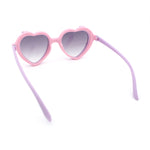 Girls Kids Size Pop Color Flip Up Heart Shape Plastic Sunglasses
