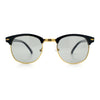 Polarized Photochromic Light Grey Lens Mens Iconic Half Rim Hipster Sunglasses