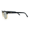 Polarized Photochromic Light Grey Lens Mens Iconic Half Rim Hipster Sunglasses