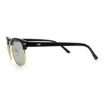 Polarized Photochromic Light Grey Lens Mens Iconic Half Rim Hipster Sunglasses