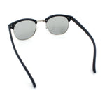 Polarized Photochromic Light Grey Lens Mens Iconic Half Rim Hipster Sunglasses
