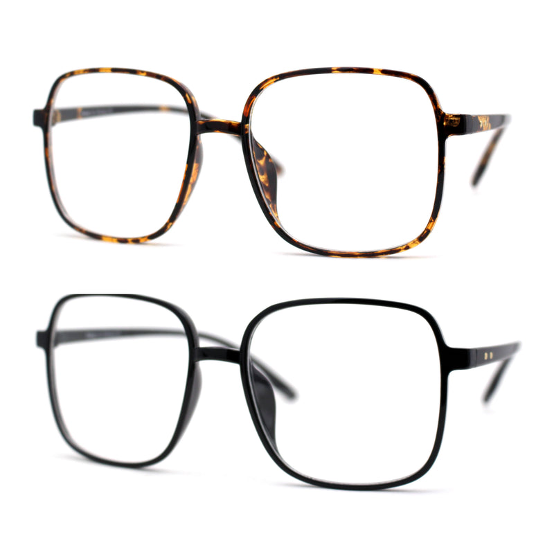 Womens Large Granny Ironic Plastic Blue Light Filter Computer Glasses