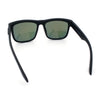 Kush Mirrored Brushed Plastic Wood Grain Iconic Horn Rim Sunglasses
