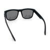 Kush Mirrored Brushed Plastic Wood Grain Iconic Horn Rim Sunglasses