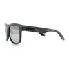Kush Mirrored Brushed Plastic Wood Grain Iconic Horn Rim Sunglasses