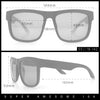 Kush Mirrored Brushed Plastic Wood Grain Iconic Horn Rim Sunglasses
