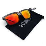 Premium Kush Polarized Keyhole Rectangle Sport Horn Rim Sunglasses