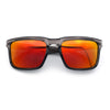 Premium Kush Polarized Keyhole Rectangle Sport Horn Rim Sunglasses