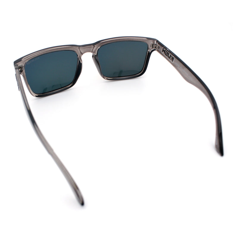 Premium Kush Polarized Keyhole Rectangle Sport Horn Rim Sunglasses