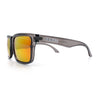 Premium Kush Polarized Keyhole Rectangle Sport Horn Rim Sunglasses