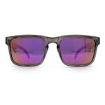 Premium Kush Polarized Keyhole Rectangle Sport Horn Rim Sunglasses