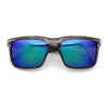 Premium Kush Polarized Keyhole Rectangle Sport Horn Rim Sunglasses