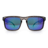 Premium Kush Polarized Keyhole Rectangle Sport Horn Rim Sunglasses